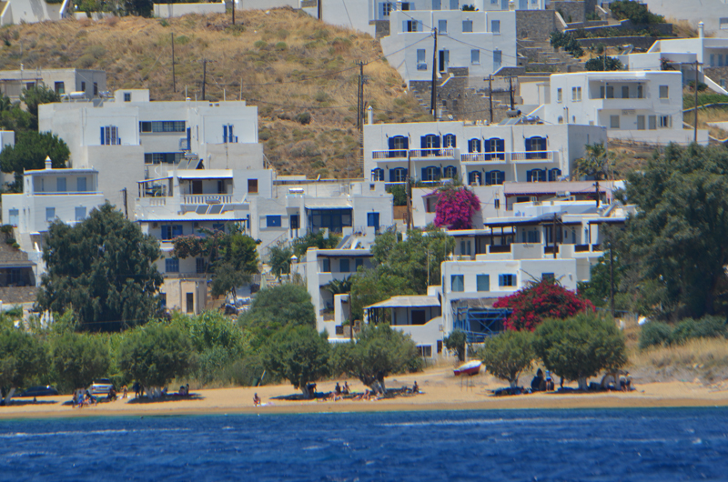 Homes on the shore of Milos